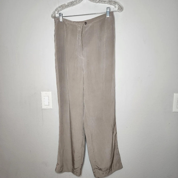 Halston 100% silk trousers - Picture 2 of 14